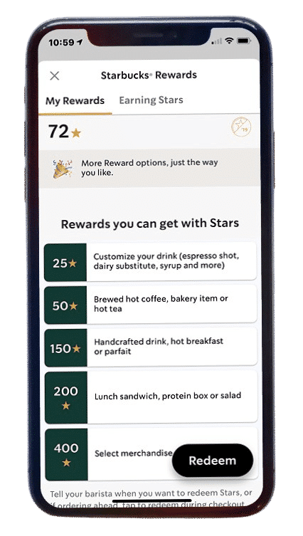 Starbucks Rewards Account Iphone