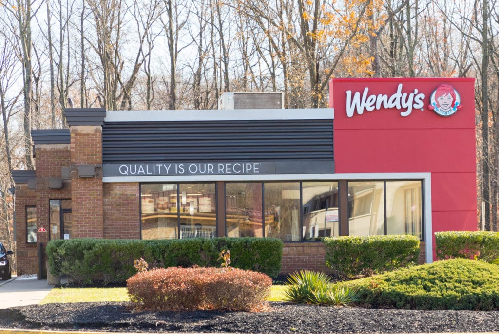 Wendy's Fast Food Restaurant Exterior