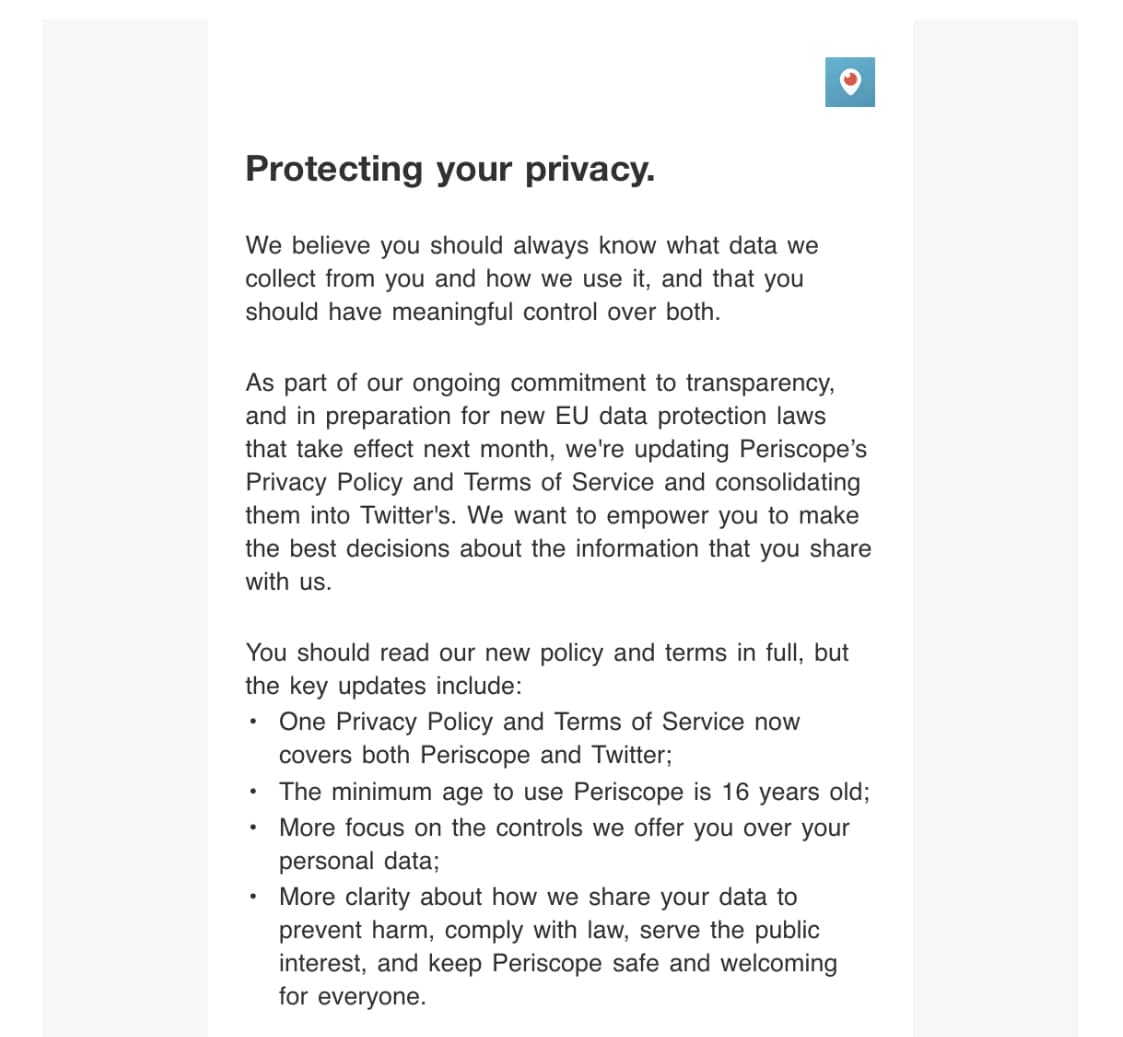 Periscope Data Privacy Example 1