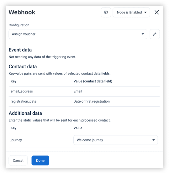 Webhook Interface