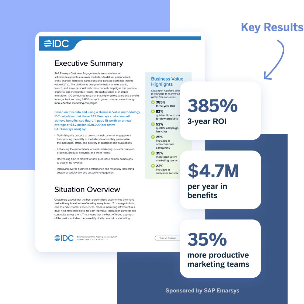 SAP Emarsys Customer Engagement