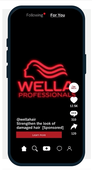 Wella Company Interactive Value Journey with TikTok Integration