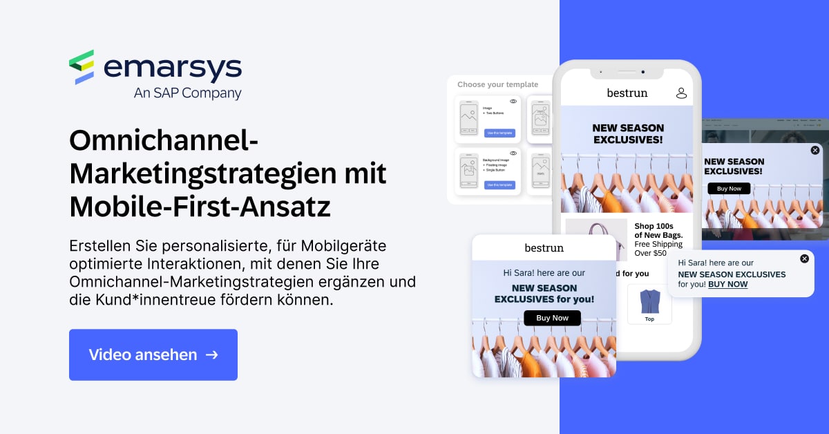 Mit Mobile Omnichannel-Marketingstrategien mit Mobile-First-Ansatz | SAP Emarsys