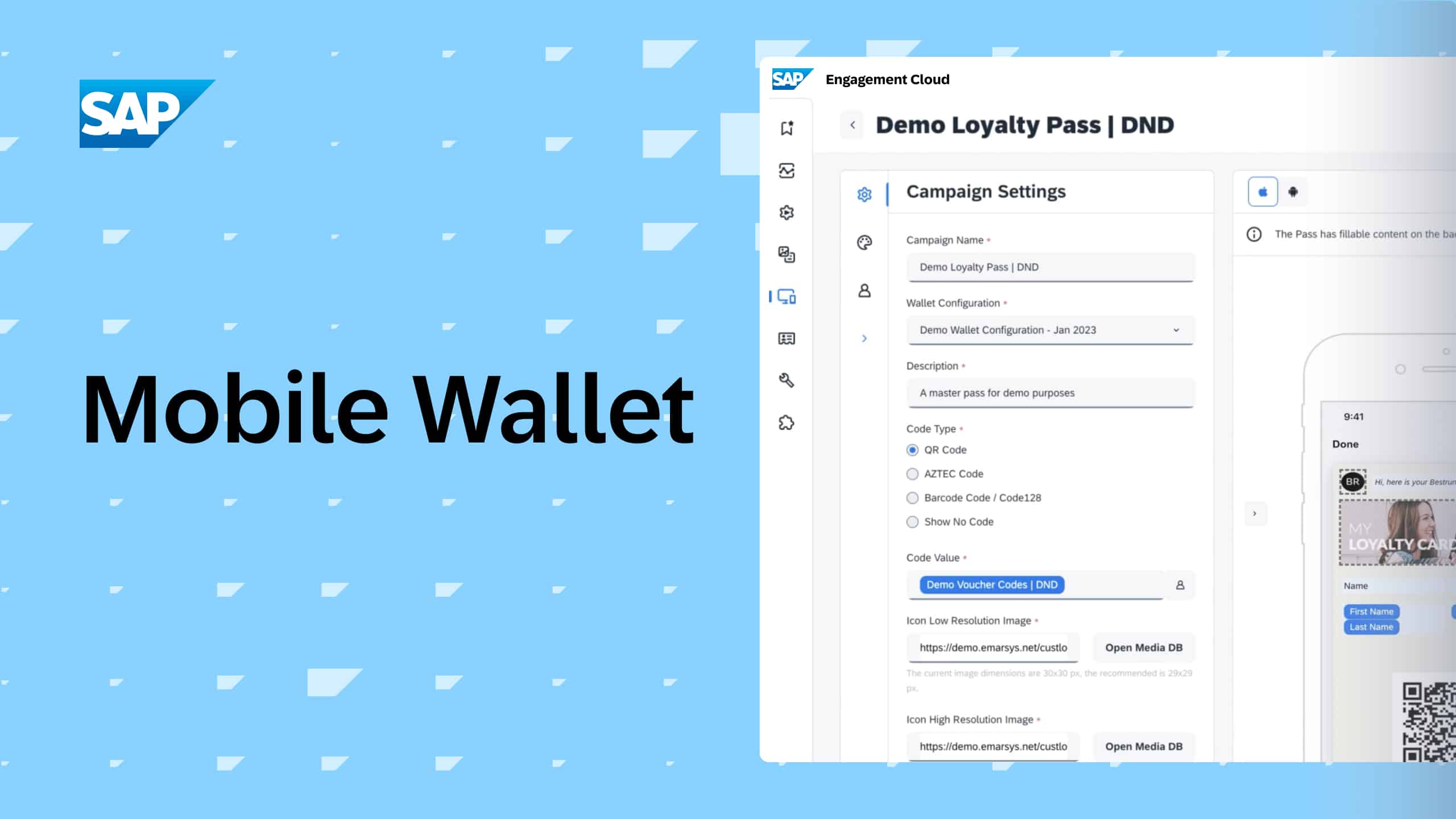 Ema SAP Engagement Cloud Capabilities Mobile Wallet Youtube Thumbnail 1280x720px