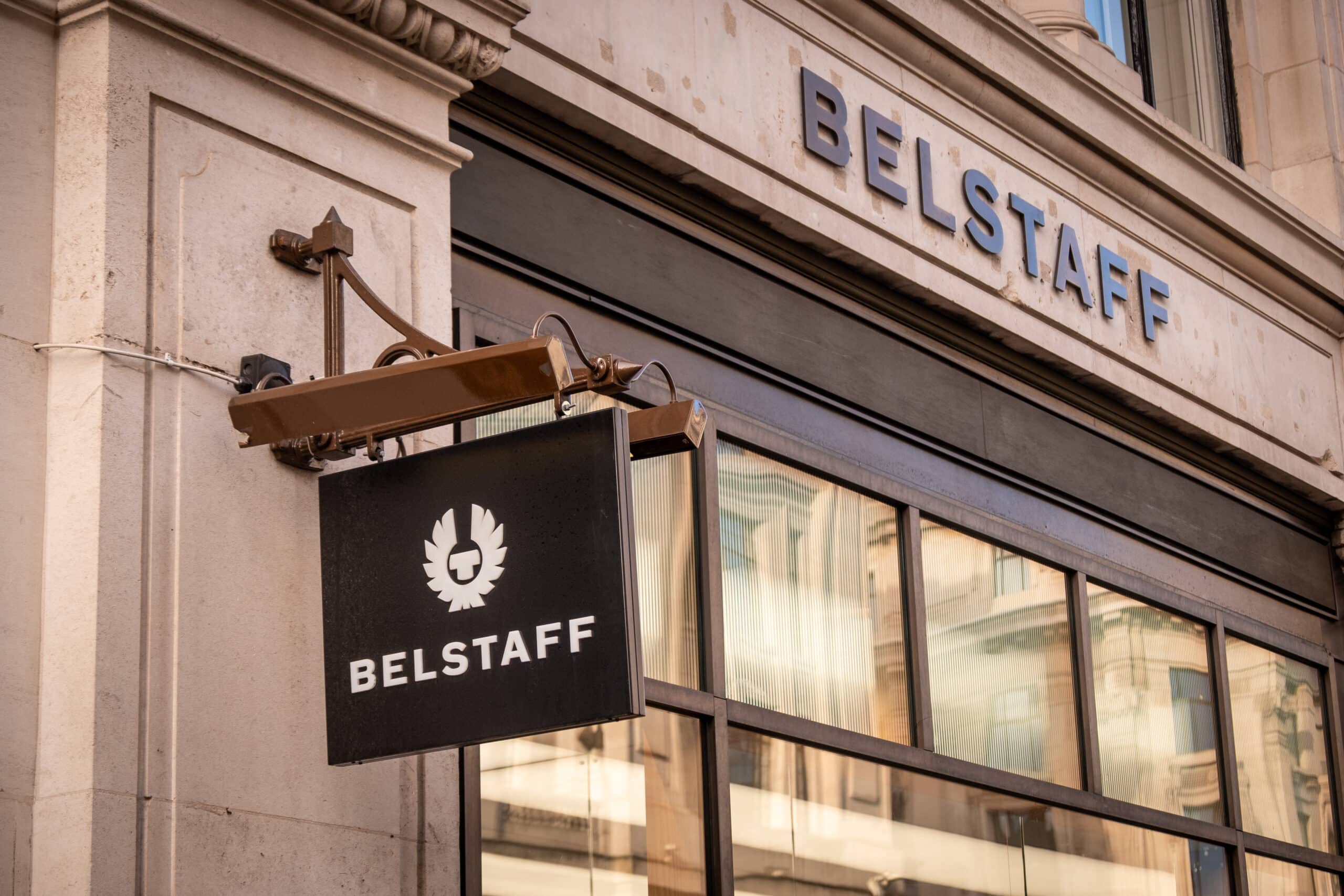 London Belstaff Store On Regent Street. Luxury Clothing Brand