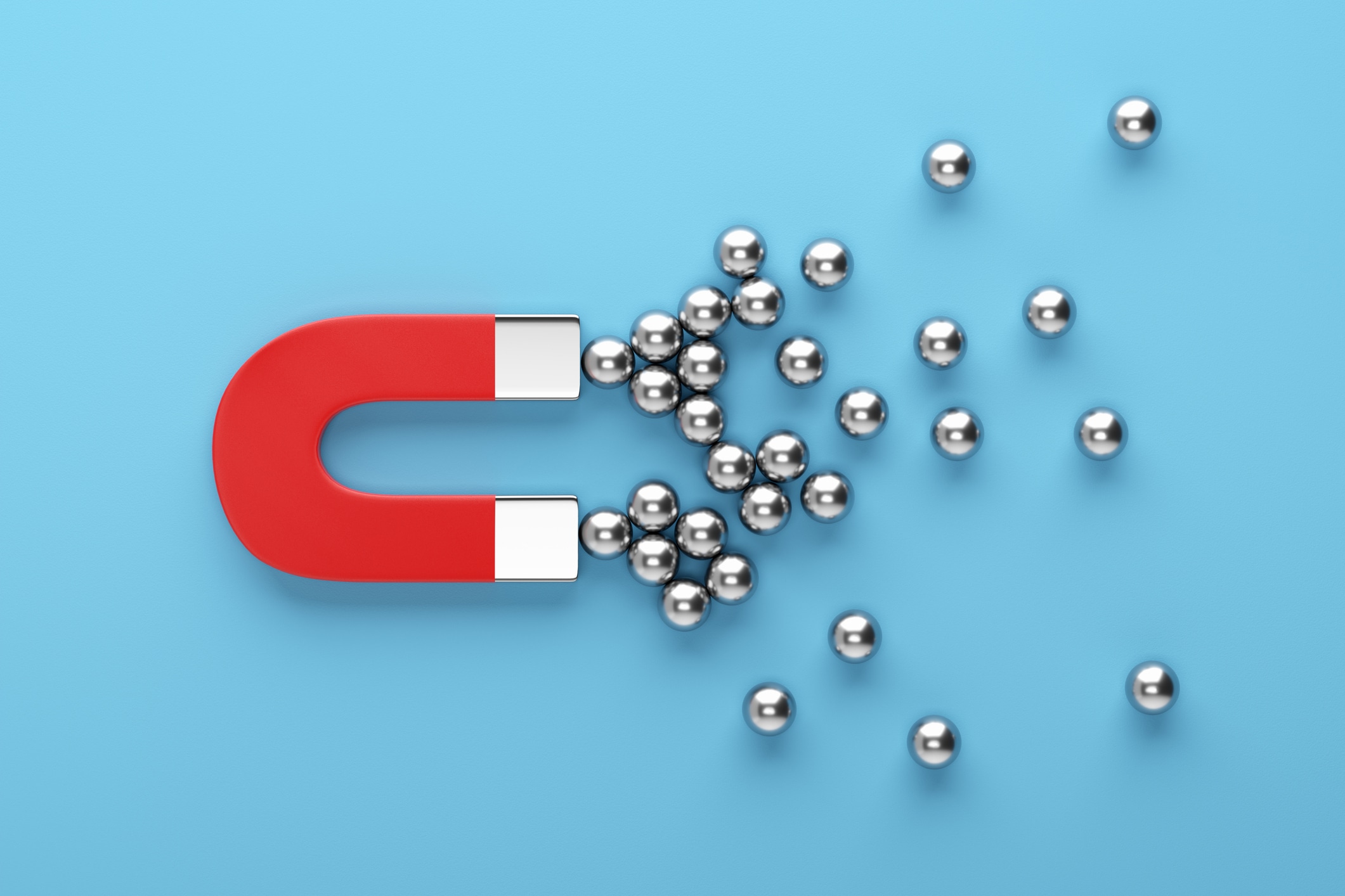 Digital Marketing Leadership Customer Attraction And Social Media Followers Concepts.