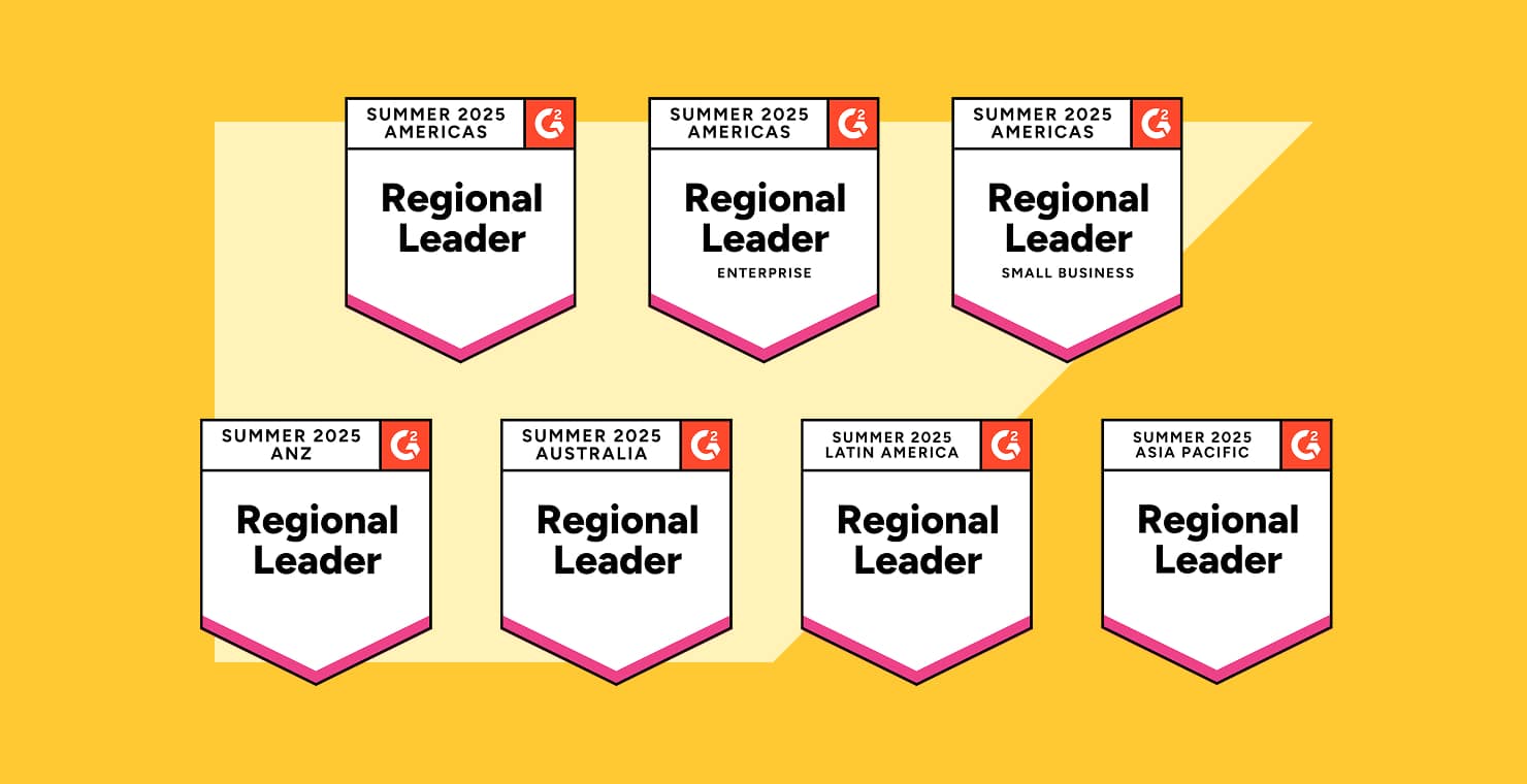 G2 Summer 2025 Regional Leader badges for SAP Emarsys