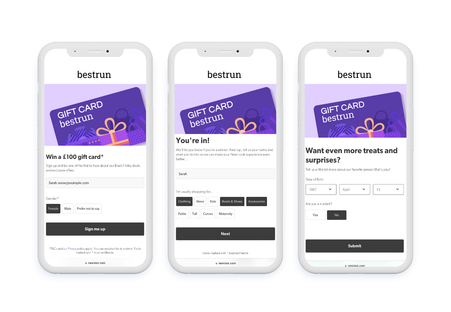 Personalization Mistakes blog post examples of progressive profiling on mobile