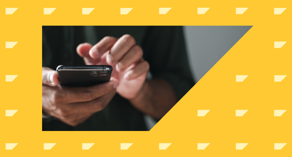 Customer browsing personalized product recommendations on a smartphone
