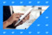 Marketer tapping a tablet screen