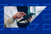 A marketer using their holiday readiness checklist by tapping on a tablet.