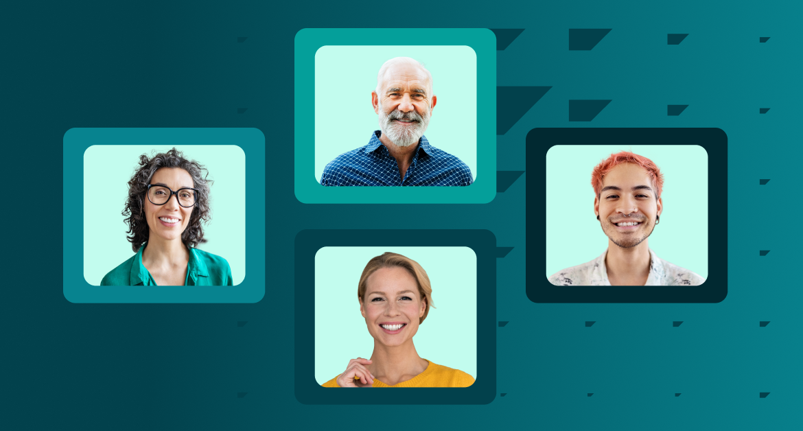 4 panels showing people of different generations – Boomers, Gen X, Millennial, and Gen Z
