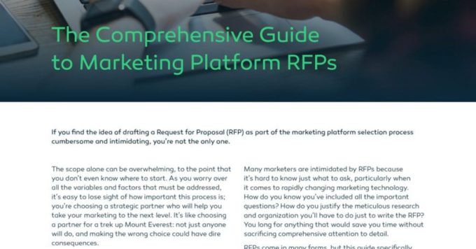 The Marketing Platform RFP Toolkit