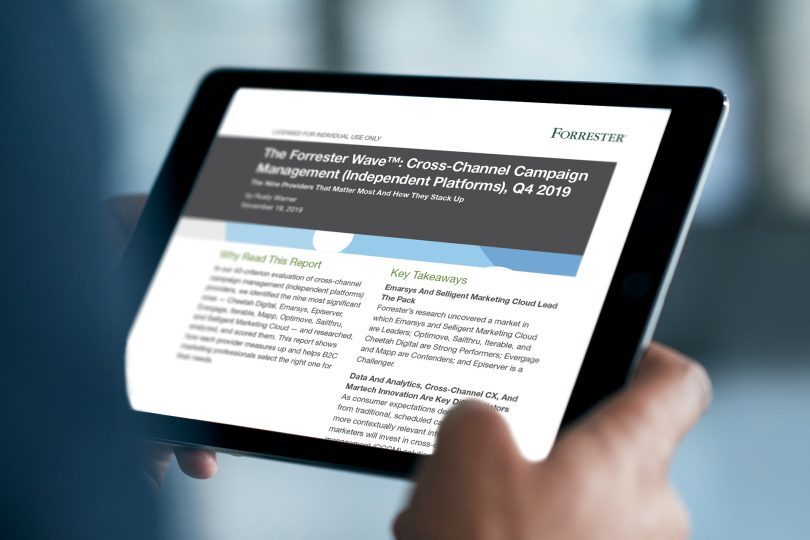 Emarsys CEO on Why We’re a Leader in The Forrester Wave™: Cross-Channel Campaign Management Report (Independent Platforms), Q4 2019