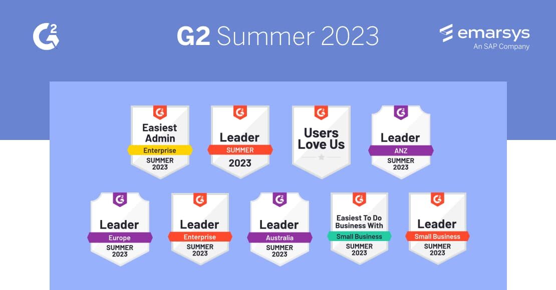 Emarsys glänzt als Leader: Analyse der G2-Bewertungen für das 2. Quartal 2023