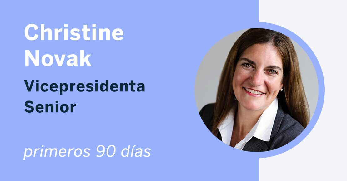 Entrevista a Christine Novak, quien celebra sus primeros 90 días como vicepresidente sénior