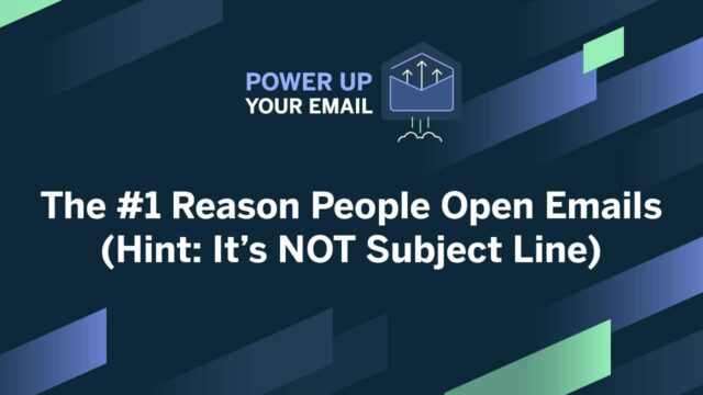 The number one reason people open emails