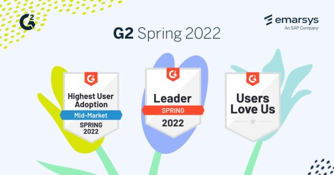 G2 Spring 2022 Reports: Rekord-Berichterstattung für Emarsys